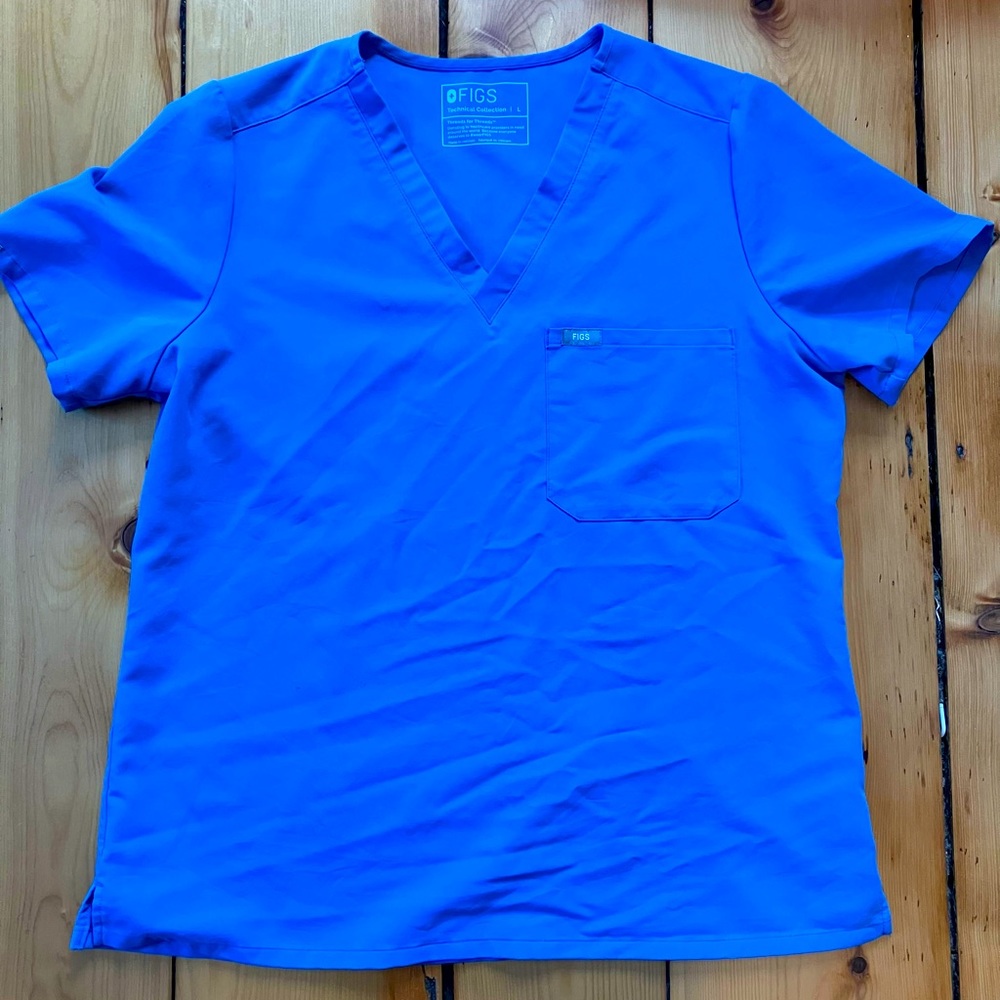 FIGS Capri Blue Scrub Set-L